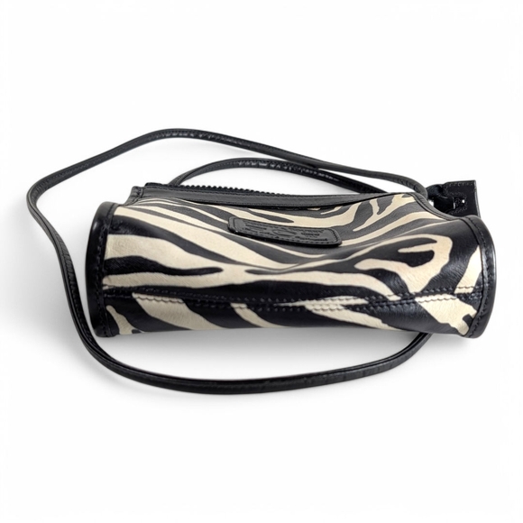 Black and Cream Zebra Print Crossbody Bag - Picture 7 of 13